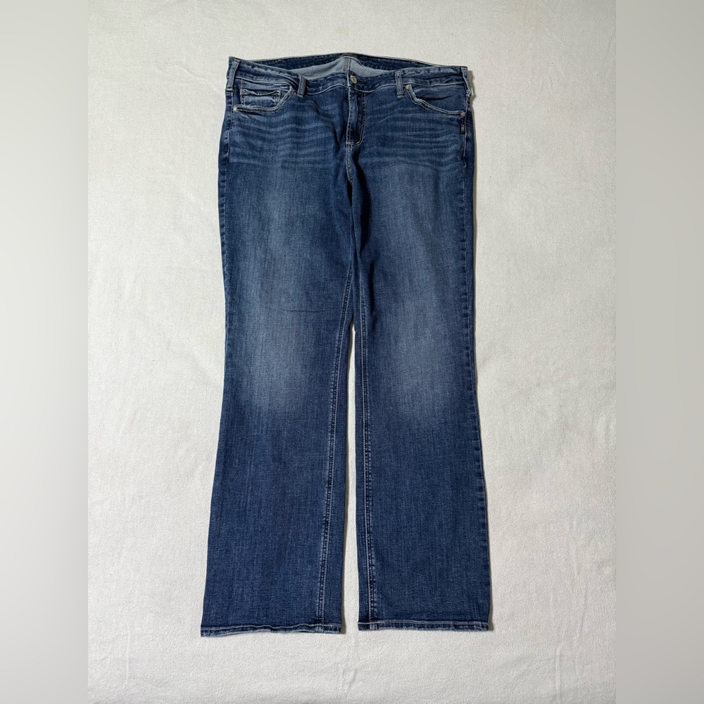 Silver‎ Jeans Elyse Slim Boot Jeans Women's 38x31 Blue Medium Wash Denim Bootcut